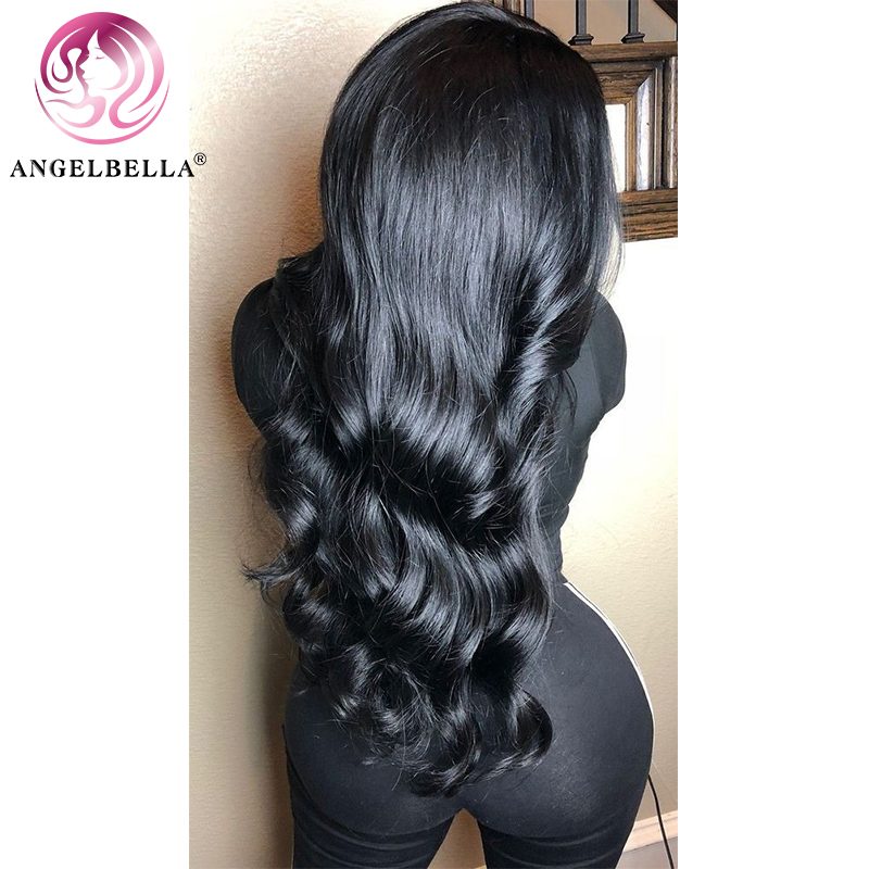 Angelbella Queen Doner Virgin Hair Hd Lace Frontal 13x4 Body Wave Human Hair Wig