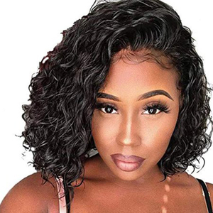 Deep Wave Wig Remy Hair Part Lace Wig Pre Plucked Human Hair Lace Part Wiigs