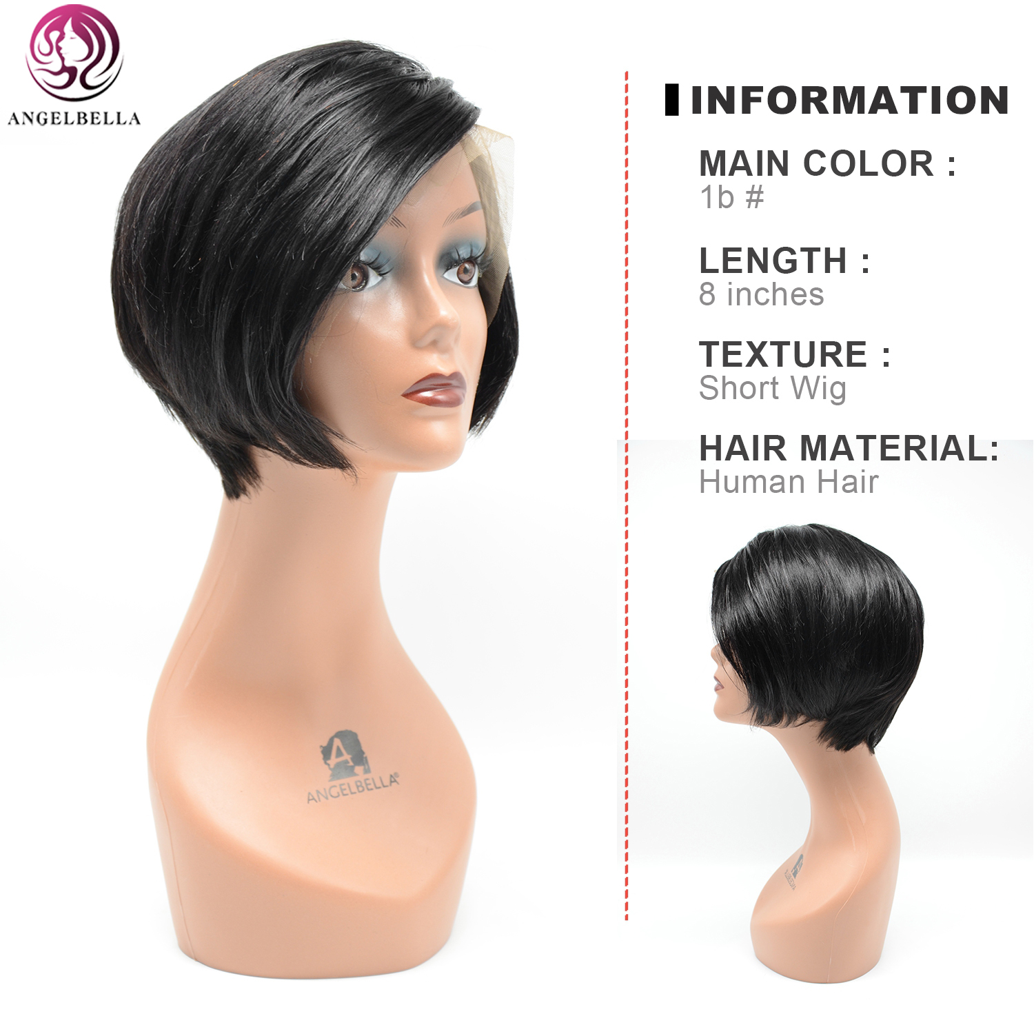 Wholesale Remy Hair Short Lace Front Wig 13x4 Side Parting Short Human Hair Front Lace Wig 