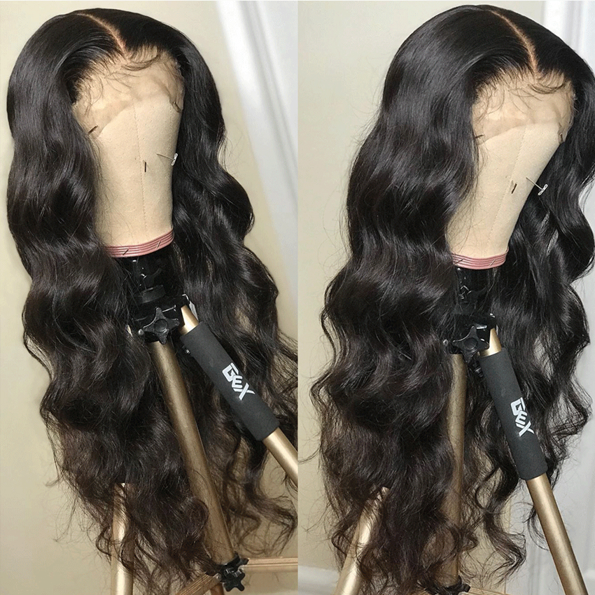 Virgin Human Hair Full Lace Wig Lace Front Wig for Black Woman