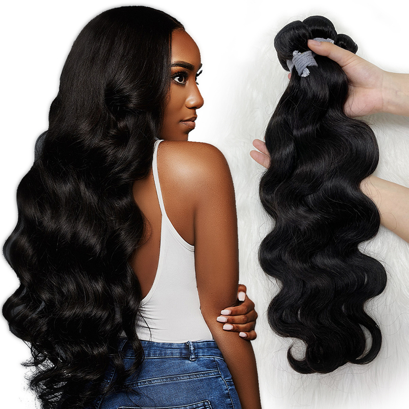 Brazilian Virgin Remy Human Hair Sew in Weft Hair Extensions
