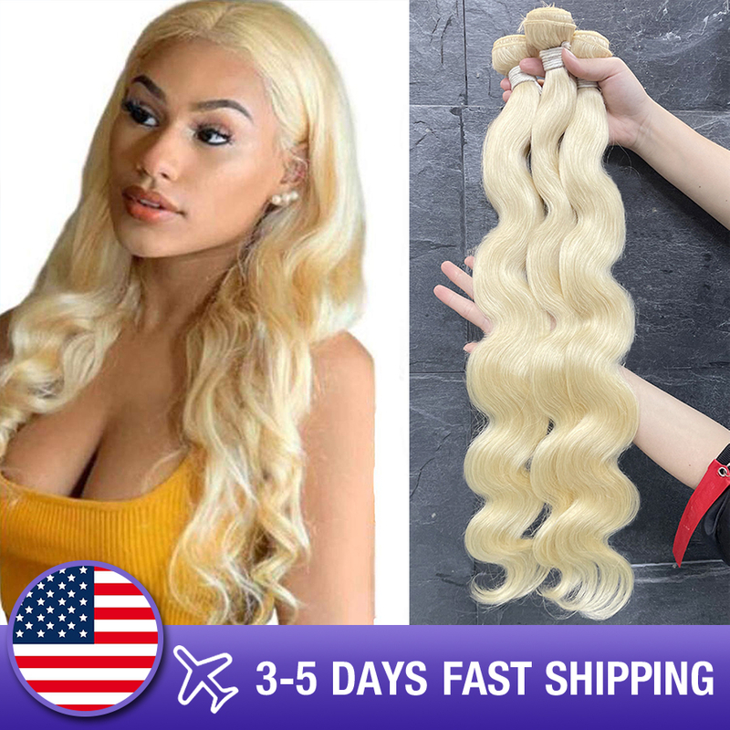 613 Best Blonde Deep Wave Human Hair Bundles Cheap Brazilian Hair Weave