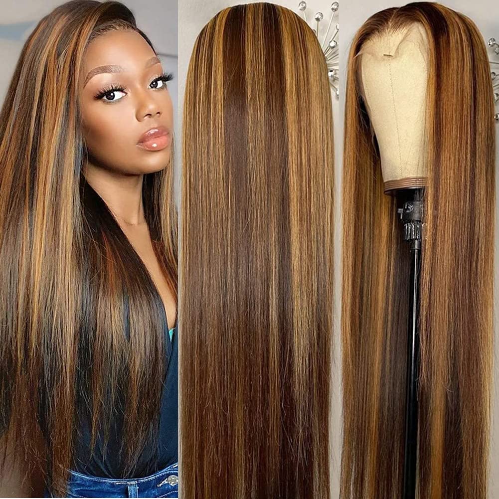 Wholesale Highlight Wig 13x6 Highlight Wig Human Hair 13x4 Wig Hd Transparent 360 Full Lace Virgin Human Long Hair