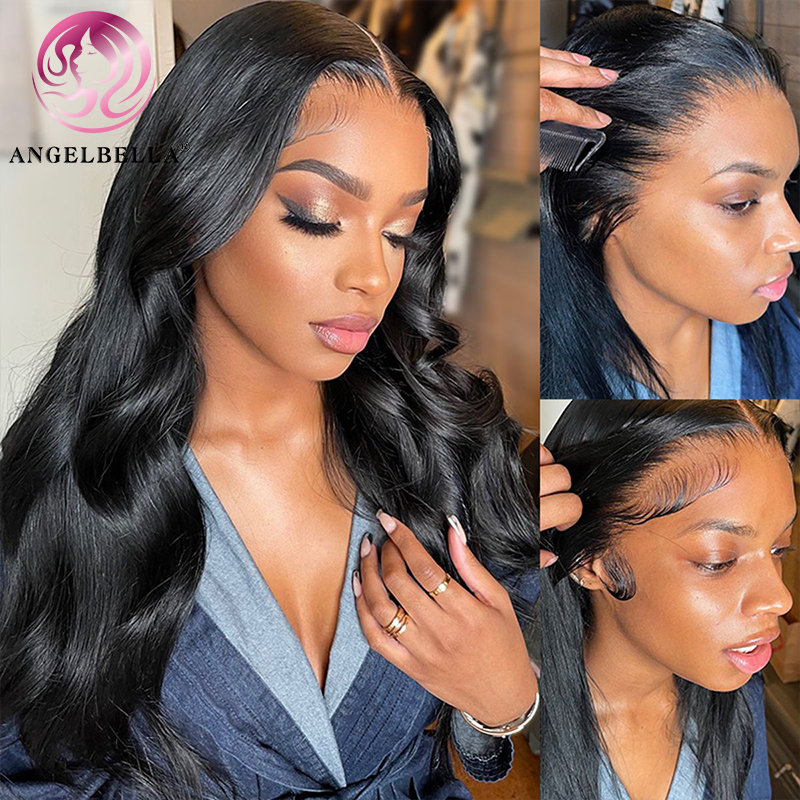 AngelBella DD Diamond Hair 13X4 Body Wave Brazilian Hair HD Lace Frontal Cheap Lace Front Human Hair Wigs