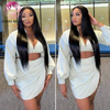 AngelBella Glory Virgin Hair Good Quality Black Bone Straight Raw Human Hair Bundles 