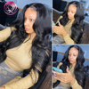 AngelBella Glory Virgin Hair Brazilian 13X4 Glueless Transparent Body Wave Human Hair HD Lace Frontal Wig