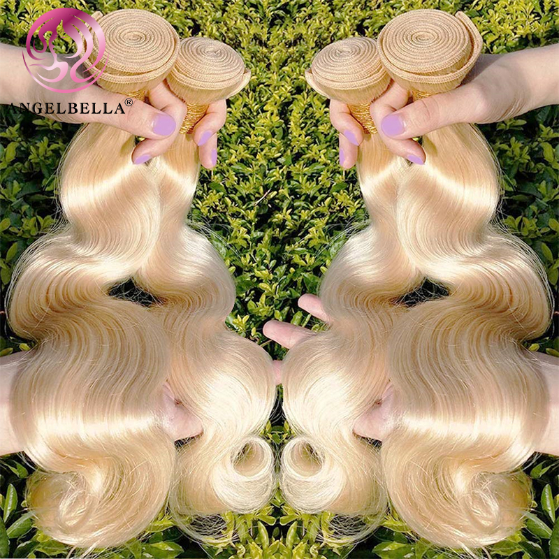 Angelbella Queen Doner Virgin Hair Beauty 613 Brazilian Body Wave Raw Human Hair Bundle 
