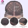 Brazilian Short Bob Wig T Part Lace Front Human Hair Wigs With Baby Hair For Black Women