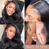 Glueless Transparent Lace Wig Body Wave Human Hair 