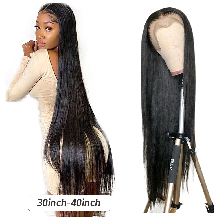 Pre Plucked Natural Hairline 180% Density Glueless Lace Front Wigs Human Hair 13x4 Straight Human Hair Wigs For Black Women