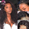  AngelBella DD Diamond Hair Brazilian Virgin Human Hair Jerry Curly HD Lace Front Wigs For Black Women