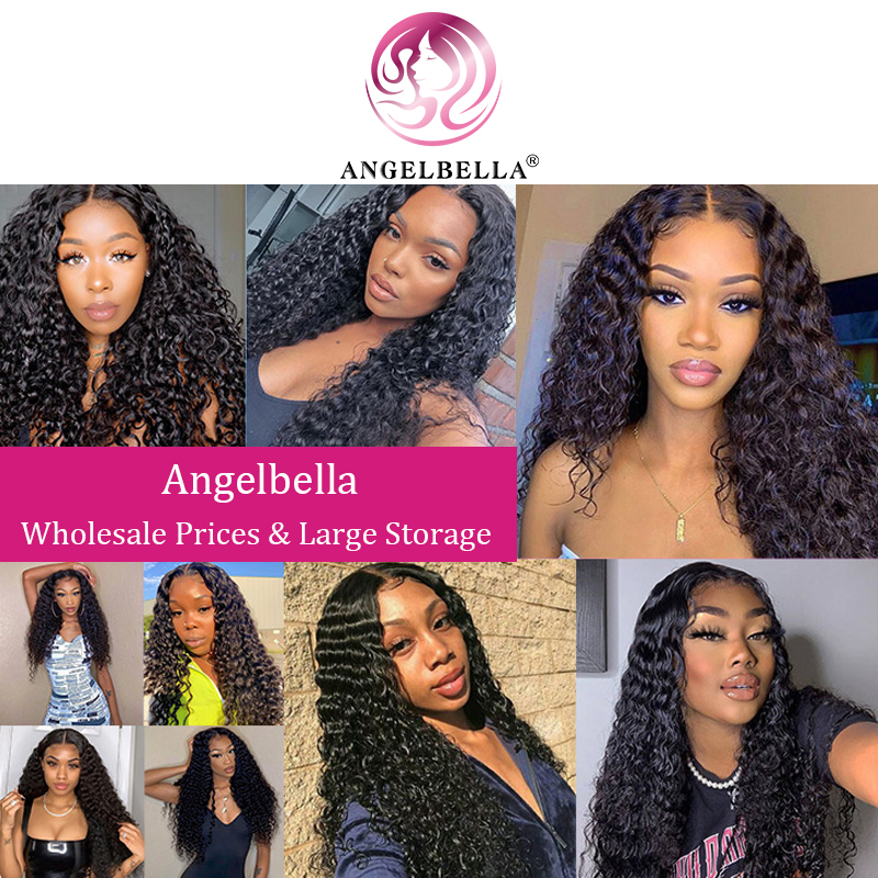 AngelBella DD Diamond Hair Wholesale Deep Wave HD 13x4 Human Hair Lace Front Wig 